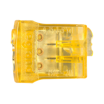 Borna de conexiune, 3 conductori, 0.75-2.5mm², portocaliu, Nylbloc 034323, alternativo.ro