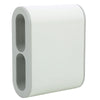 Adaptor 4 prize, iesiri laterale, 16A, fara contact de protectie, Alb/Gri, MOES RevOlution 049400