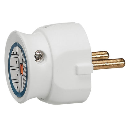 Fisa extraplata, fara contact de protectie, 16A, alb, Legrand 050183, , alternativo.ro