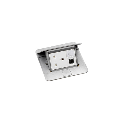 Doza Pop-Up, neechipata, 3 module, Aluminiu mat, Legrand 054010, , alternativo.ro