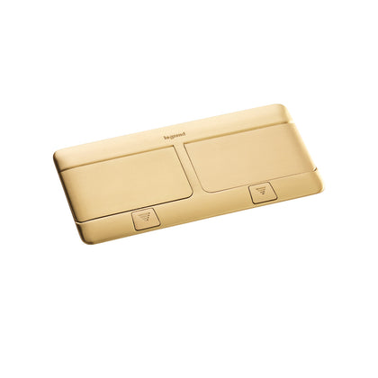 Doza Pop-Up, neechipata, 8 module (2x4m), Bronz slefuit, Legrand 054018, , alternativo.ro