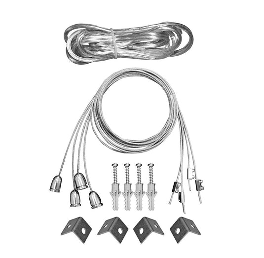 Set sufe + cablu de alimentare pentru panel LED, Lumen 06-019