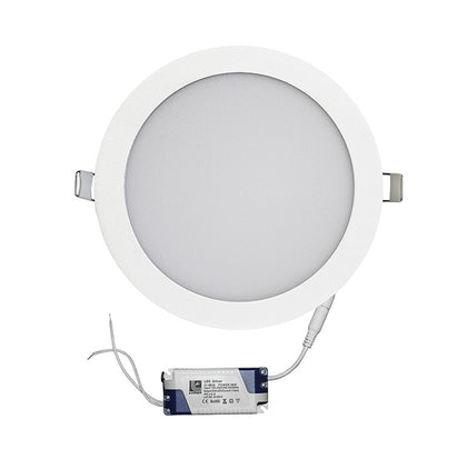 CORP ILUMINAT LED ROTUND INCASTRAT 18W 6300K ALB 06-18100, alternativo.ro