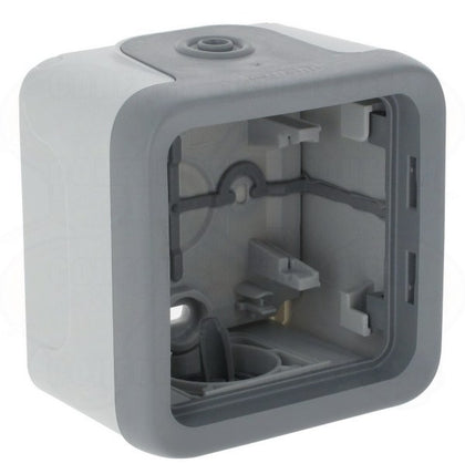 Doza modulara, 1 aparat, montaj aparent, IP55, gri, Plexo 069651, , alternativo.ro