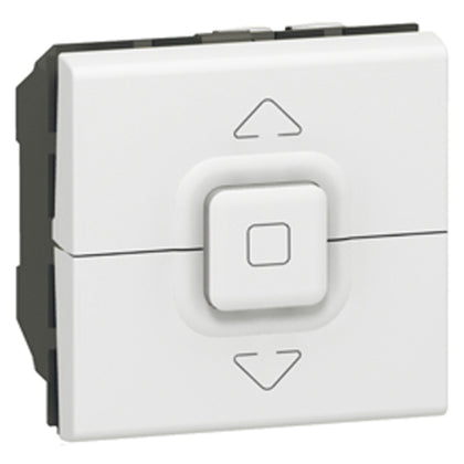 Intrerupator pentru storuri, 2 module, 10A, alb, Mosaic 077026, , alternativo.ro