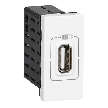 Priza USB, 1 modul, 5V, 750mA, alb, Mosaic 077591, , alternativo.ro