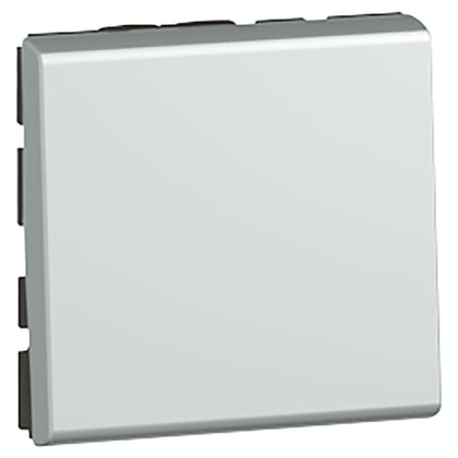 Intrerupator cap-scara, 2 module, 10A, aluminiu, Mosaic 079211, , alternativo.ro