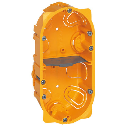 Doza de aparat, gips-carton, 4 module, 142x72x40mm, galben, Batibox 080042, , alternativo.ro
