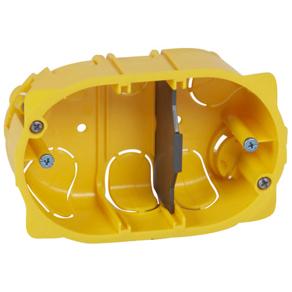 Doza de aparat, gips-carton, 3 module, 111x71x40mm, galben, Batibox 080049, , alternativo.ro
