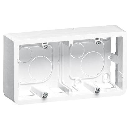 Doza montaj aparent, 4 module, 40mm, alb, Mosaic 080285, , alternativo.ro