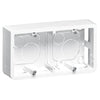 Doza montaj aparent, 4 module, 40mm, alb, Mosaic 080285