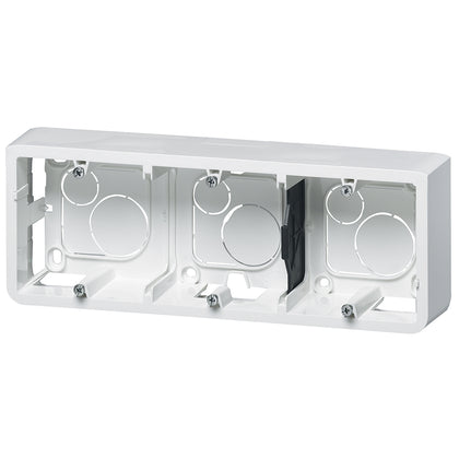 Doza montaj aparent, 6 module, 40mm, alb, Mosaic 080286, , alternativo.ro