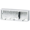 Doza montaj aparent, 6 module, 40mm, alb, Mosaic 080286