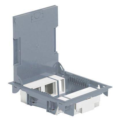 Doza de pardoseala, capac pentru mocheta, 10 module, gri, Legrand089621, alternativo.ro