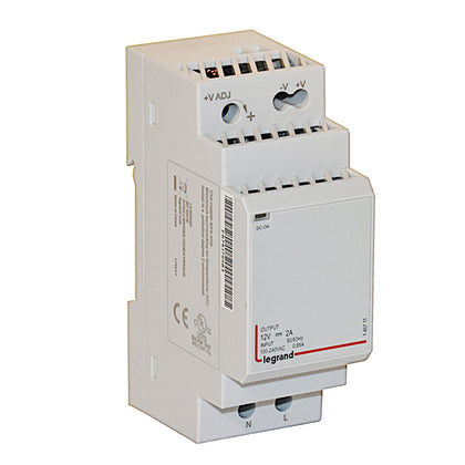 Sursa de alimentare cu comutare monofazata, 2 module, 12V-24W, 2A, Legrand 146711, , alternativo.ro