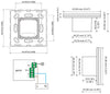 Intrerupator inteligent simplu, cu touch, din sticla, WiFi, cu nul, gri, Iotty LSWE21G