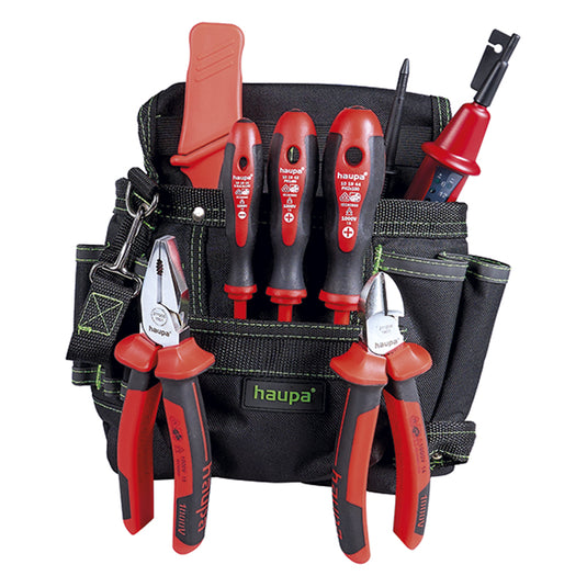 Trusa scule electrician, 1000V, 7 piese, Haupa 220211