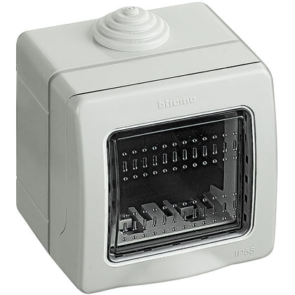 Doza aparataj, montaj aparent, 2 module, IP55, gri, Matix 25502, , alternativo.ro