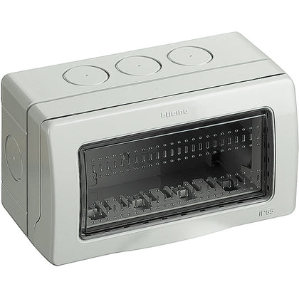 Doza aparataj, montaj aparent, 4 module, IP55, gri, Matix 25504, , alternativo.ro
