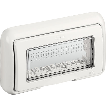 Capac de protectie, pentru montaj ingropat, 4 module, IP55, alb, Matix 25604B, , alternativo.ro