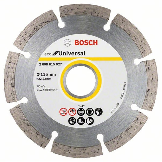 Disc de taiere diamantat universal, 115mm, Bosch 2608615027