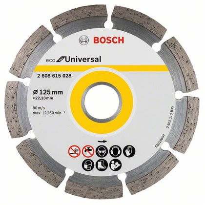 Disc de taiere diamantat universal, 125mm, Bosch 2608615028, , alternativo.ro