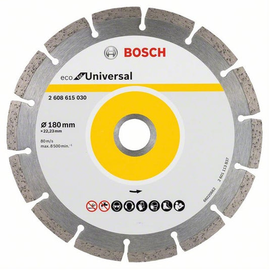 Disc de taiere diamantat universal, 180mm, Bosch 2608615030