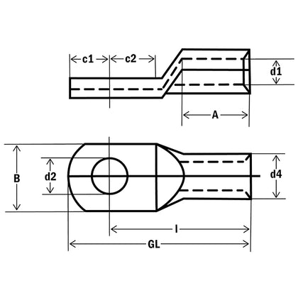 Papuc cupru, 185 mm², M12, Haupa 290022, alternativo.ro