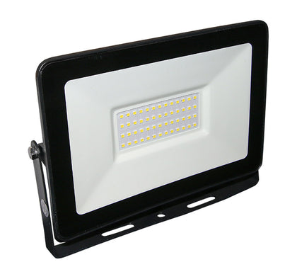 Proiector LED, SMD, slim, 50W, 230V, lumina rece, IP65, negru, Lumen 3-375010, alternativo.ro