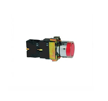 Buton cu revenire iluminabil, 1NI, 6A, rosu, Freder 32-756, , alternativo.ro