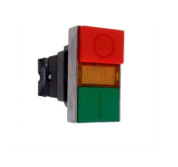 Buton dublu cu revenire, Start/Stop, 1NI+1ND, 6A, verde/rosu, Freder 32-760, , alternativo.ro