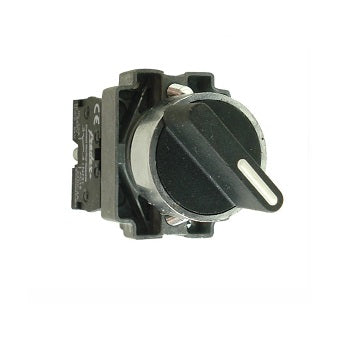 Intrerupator rotativ cu retinere, 0-1, 1ND, 6A, negru, Freder 32-770