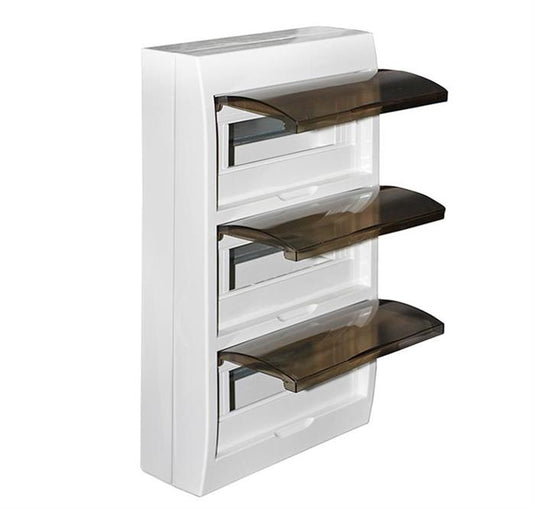 Tablou plastic, aparent, 36 module, 3 randuri, IP40