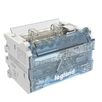 Repartitor modular, 2P, 100A, 4 module, Legrand 400401, alternativo.ro