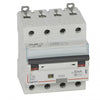 Disjunctor diferential DX³, tetrapolar, 10A, curba C, 6kA, tip AC, 30mA, 4 module, Legrand 411185