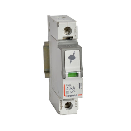 Dispozitiv de protectie la supratensiune, T2, 1P, 20kA, 320V, 1 modul, Legrand 412240, , alternativo.ro