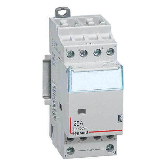 Contactor cu montaj pe sina DIN, tetrapolar, 2 module, 230V, 4ND, 25A, CX³ Legrand 412535