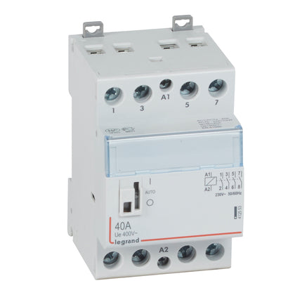 Contactor cu montaj pe sina DIN, 3 module, 230V, 4ND, 40A, CX³ Legrand 412553, , alternativo.ro