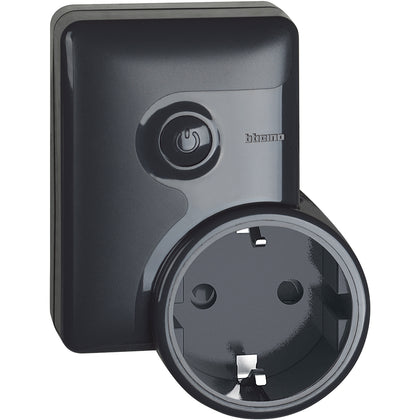 Priza mobila conectata, 16A, negru, Living Now 4141PC, , alternativo.ro