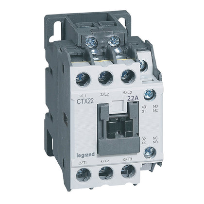 Contactor 3P, 22A, 1ND1NI, 230V AC, CTX³ 22 Legrand 416116, alternativo.ro