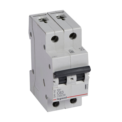 Intrerupator automat RX³, bipolar, 63A, curba C, 4.5kA, 2 module, Legrand 419703, , alternativo.ro