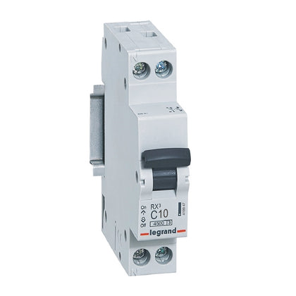 Sigurantă automată RX³, fază+nul, 10A, curbă C, 4500A, 1 modul, Legrand 419947, , alternativo.ro