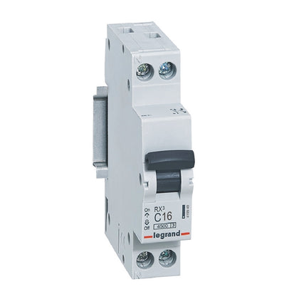 Sigurantă automată RX³, fază+nul, 16A, curbă C, 4500A, 1 modul, Legrand 419949, , alternativo.ro