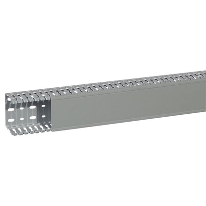 Canal cablu pieptane, 80x60mm, 2m, gri, Transcab Legrand 636116, , alternativo.ro