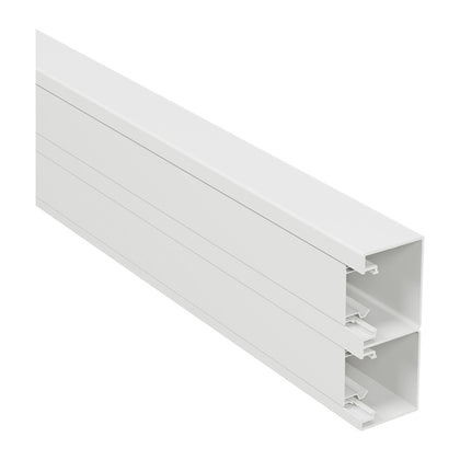 Jgheab DLP-S, 130x50mm, cu capac Snap-On, 2m, alb, Legrand 638040, alternativo.ro