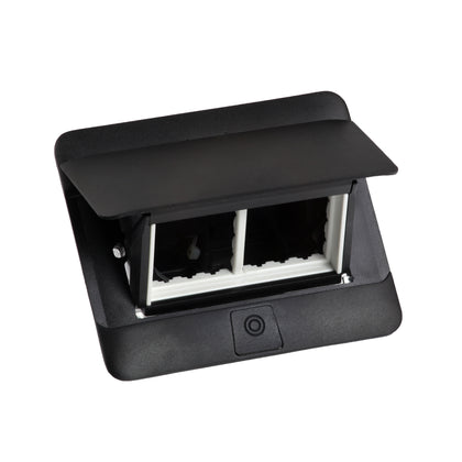 Doza Pop-Up, neechipata, 4 module, Negru mat, INCARA™ Legrand 654002, , alternativo.ro