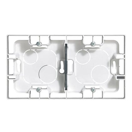 Doza pentru montaj aparent, 2 aparate, alb, Niloe 664799, , alternativo.ro