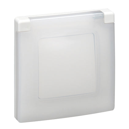 Rama cu capac de protectie, 1 aparat, IP44, IK07, alb, Niloe 665000, , alternativo.ro