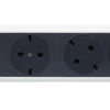Prelungitor electric rotativ, 1.5m, 4 prize cu protectie, cu intrerupator, Alb/Gri inchis, MOES RevOlution 694529