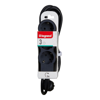 Prelungitor, 3m, 3 prize cu protectie, Negru/Gri inchis, MOES RevOlution 694560, , alternativo.ro